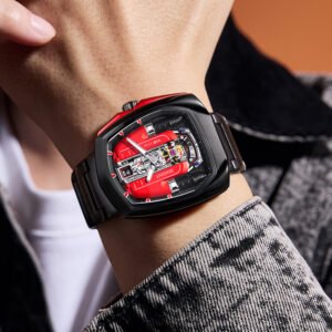 LILUOKE Men Sport Engine Wrist Watch LK9032G Series - Engine Design