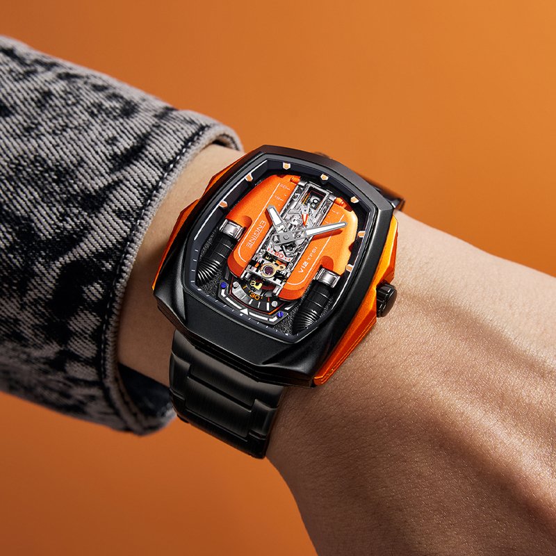 LILUOKE Men Sport Engine Wrist Watch LK9032G Series - Engine Design - Image 8