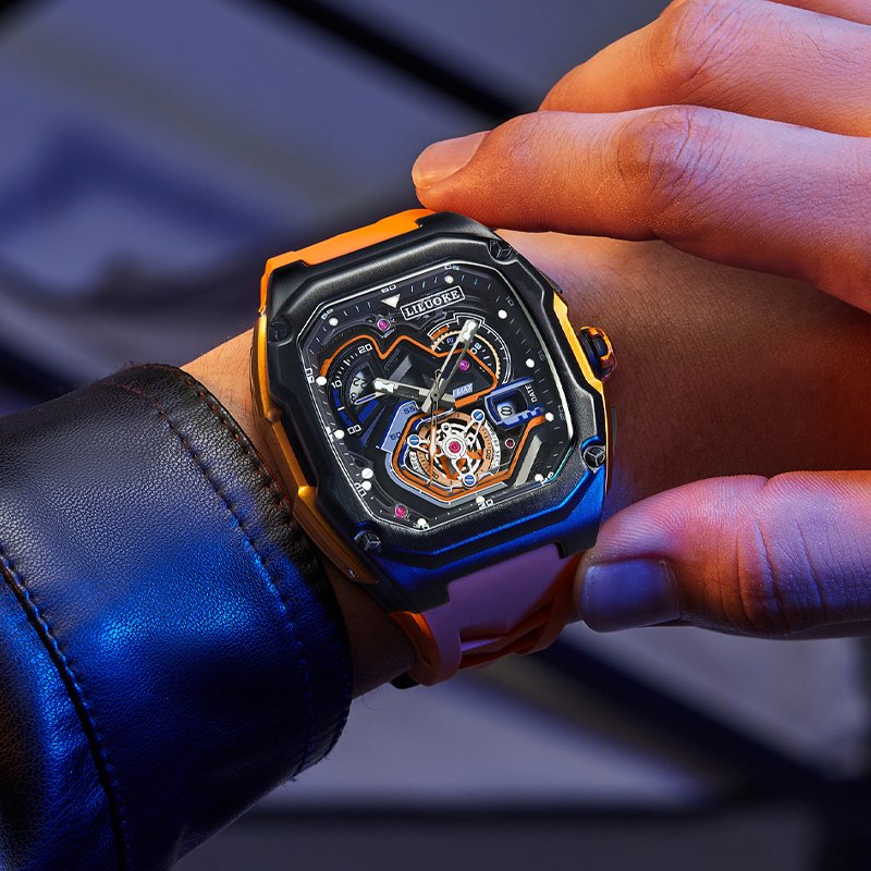 LILUOKE Men's Track Racing Watch - Mechanical Dial Design - Image 9