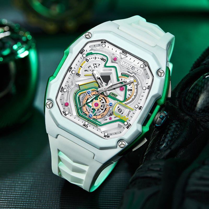 LILUOKE Men's Track Racing Watch - Mechanical Dial Design - Image 7