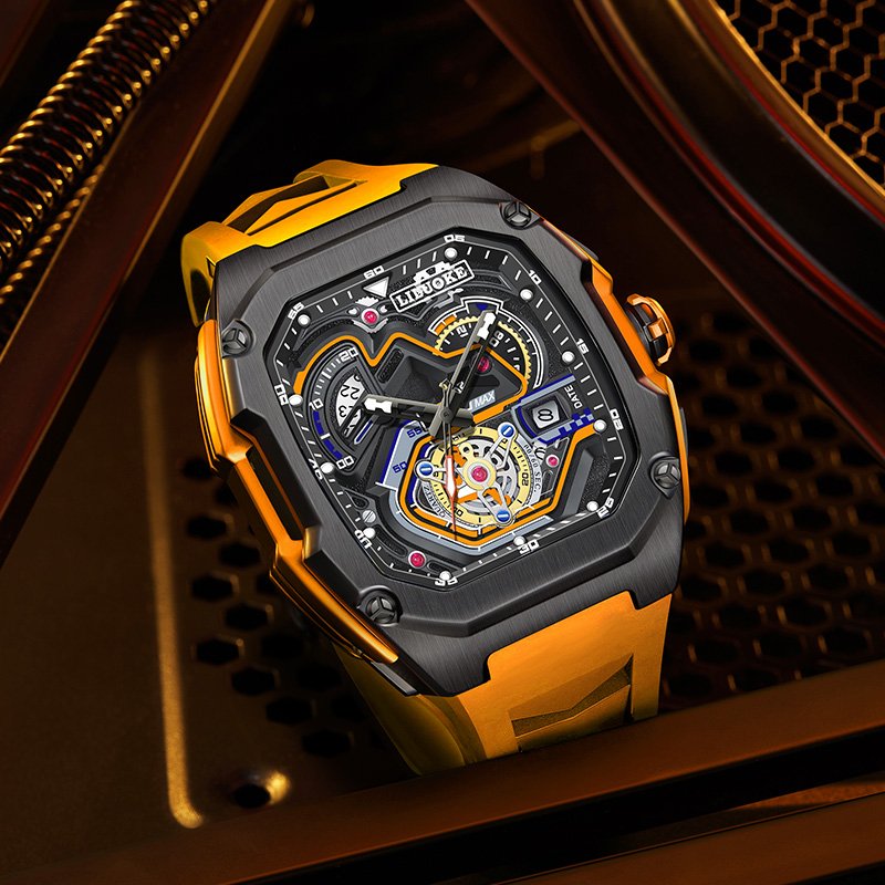 LILUOKE Men's Track Racing Watch - Mechanical Dial Design - Image 6