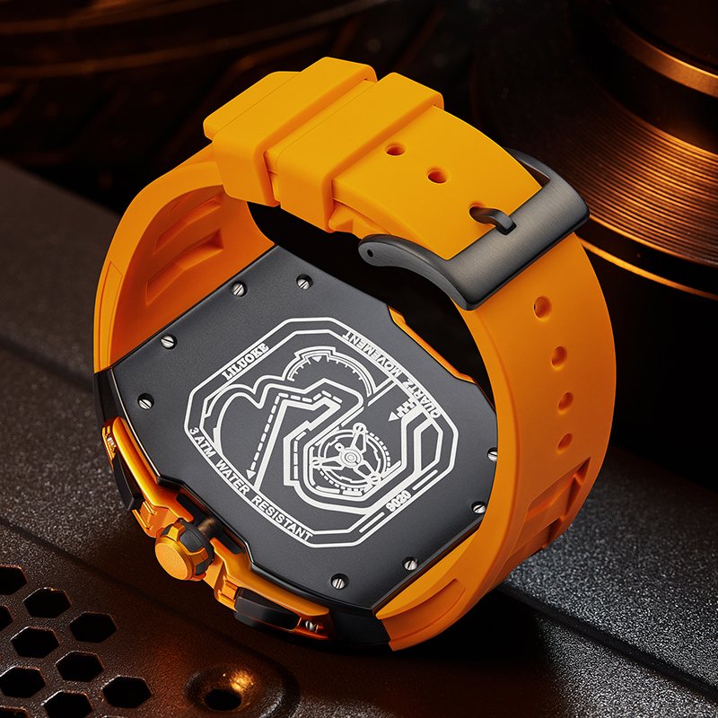 LILUOKE Men's Track Racing Watch - Mechanical Dial Design - Image 5