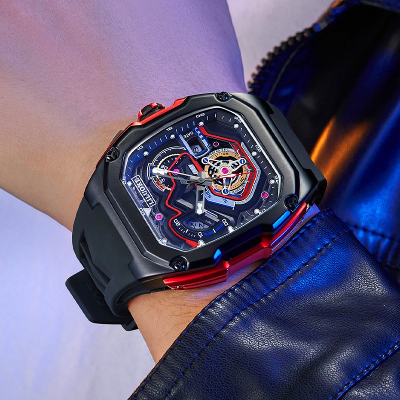 LILUOKE Men's Track Racing Watch - Mechanical Dial Design - Image 2